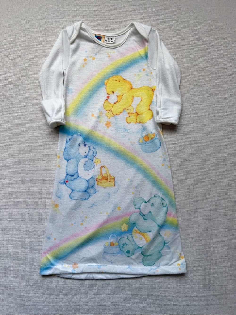 Vintage 80s Care Bears Nightgown Layette Baby